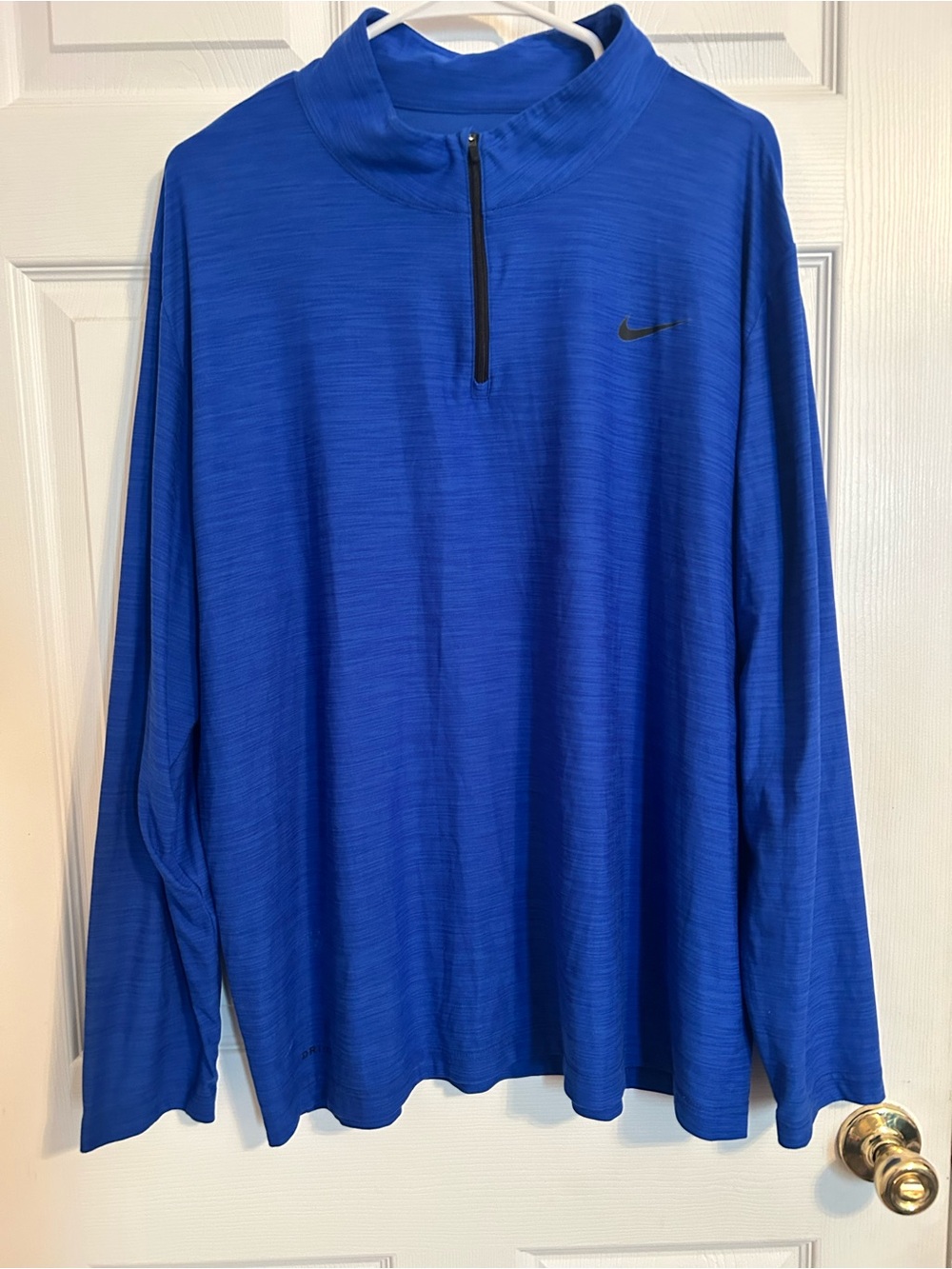 Nike Men’s Royal Blue Quarter-Zip Performance Jacket